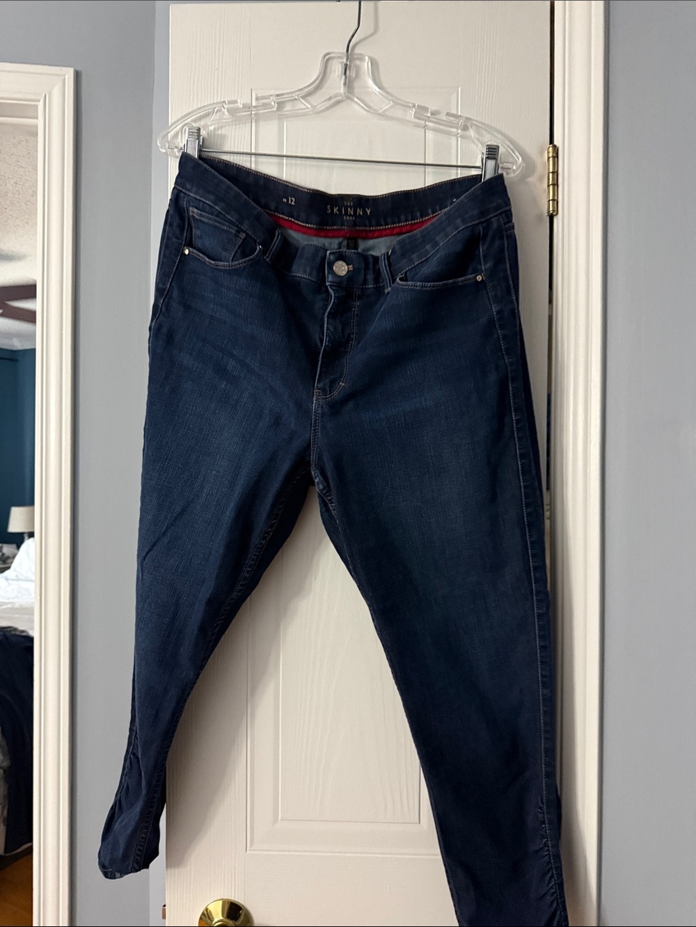 White House Black Market Dark Blue Skinny Jeans